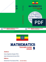 Grade 9 Maths Teacher Guide 2aug22 PDF