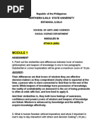 CONSOLIDATED OUTPUTS and ASSESMENTS in ETHICS 