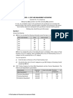 Paper - 3: Cost and Management Accounting: © The Institute of Chartered Accountants of India