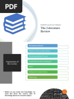 Lecture 4 (Ii) The Literature Review