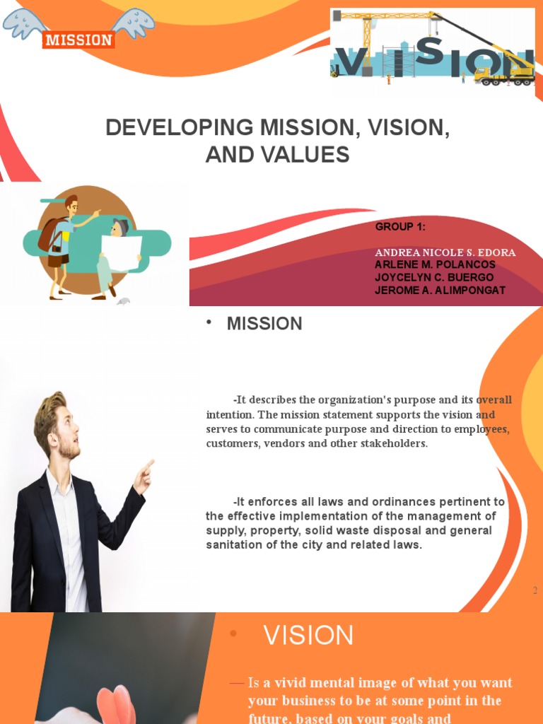 Mission Vision and Values | PDF | Goal | Motivation
