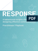 Response: A Behavioural Insights Checklist For Designing Effective Communications Practitioners' Playbook