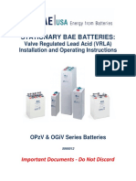 BAE VRLA Installation and Operation Instructions 5990012 0120