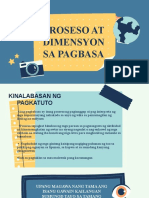 Proseso at Dimensyon Sa Pagbasa