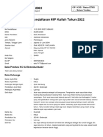 Formulir Peserta KIP Kuliah 2022 PDF