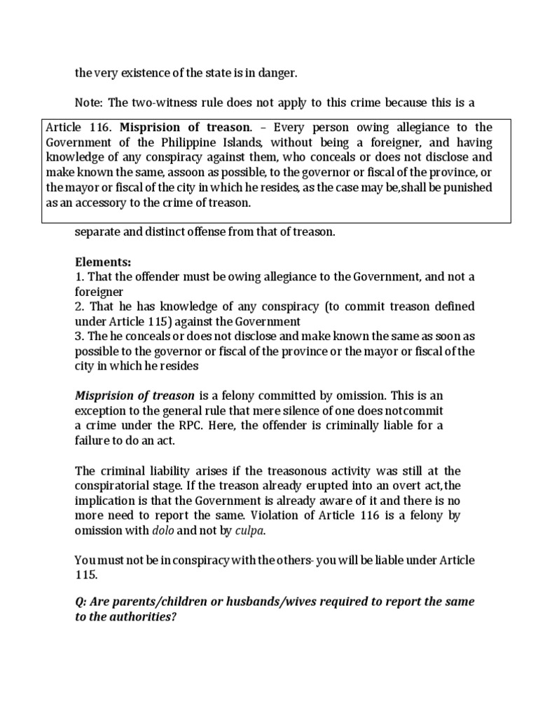 The revised penal code pg 4 pdf treason criminology