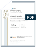 CertificateOfCompletion - Cybersecurity Foundations PDF