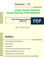 Lecture - 13 Urban Society, Social Problems, Social Planning and Development