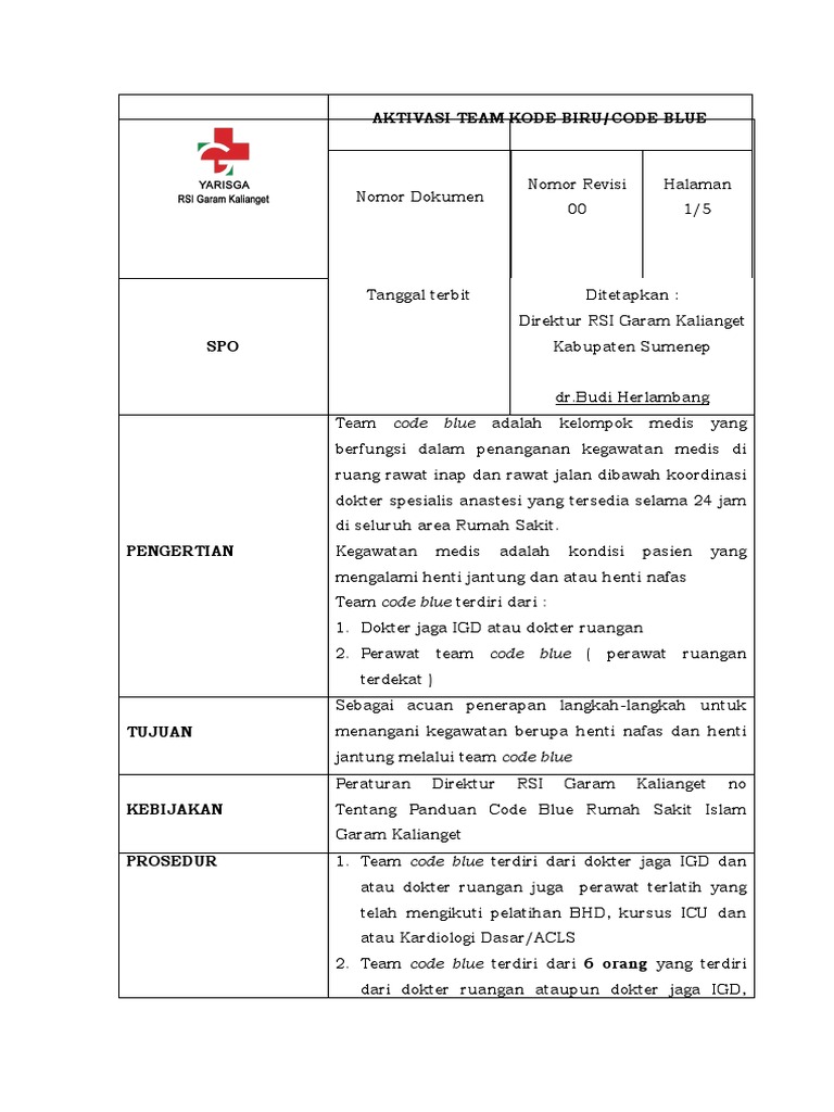 SPO CODE BLUE Fix | PDF | Sains & Matematika