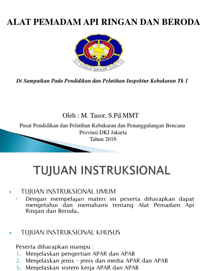 Panduan Penggunaan APAR dan APAB | PDF