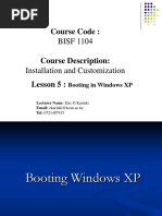 Topic 5a Booting in Windows XP PDF