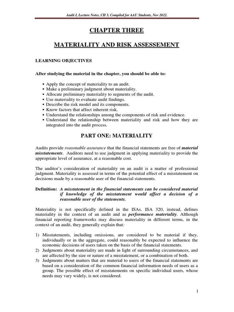 Audit One Ch 3 2022 Version Student Copy Revised Pdf Download