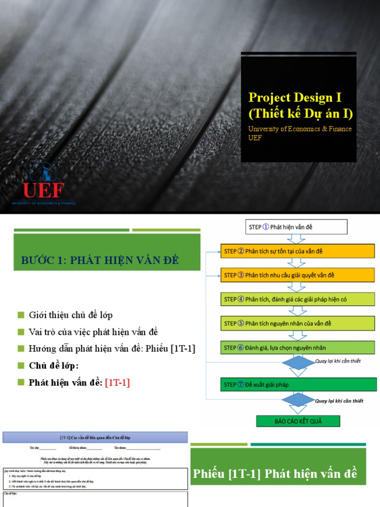 Project Design I (Thiết kế Dự án I) : University of Economics & Finance ...
