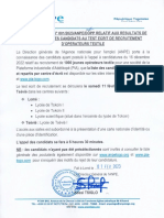 Communique Et Liste Des Candidats Preselectionnes Pour Pia 2023 PDF