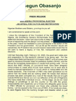 Appeal by OBJ On 2023 Presidential Election - February 2023 - 0001 PDF