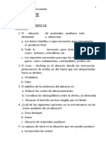ACTIVIDADES AUXILIARES DE ALMACEN EJERCICIOS TEST MF1325 TEMA 1 para Proyectar