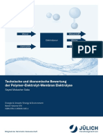 Technische Und Ökonomische Bewertung Der PEM Elektrolyse PDF