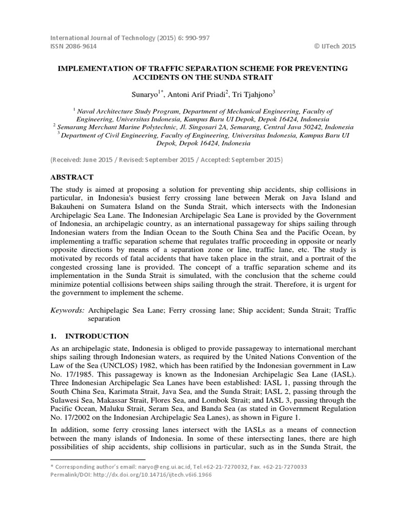 Ijtech Me 1464 Implementation Of Traffic Separation Scheme For Pr