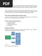 International Business Trade Chapter 1