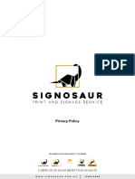 SIGNOSAUR - Privacy Policy V4