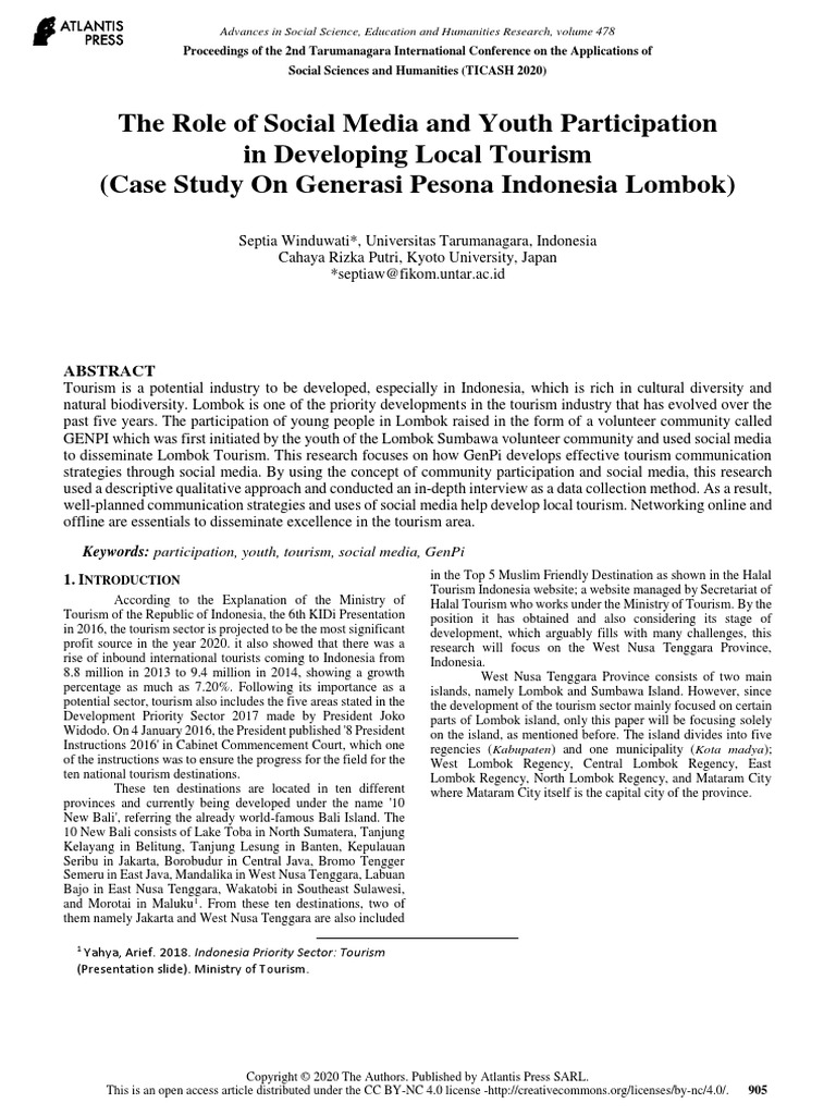 The Role of Social Media and Youth Participation in Developing Local ...