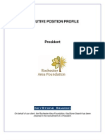 Executive Profile - Rochester Area Foundation President