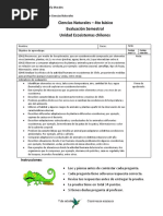 4to Básico - Evaluación Semestral - Ciencias Naturales