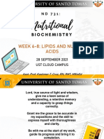 Week 6-8: Lipids and Nucleic Acids: 28 SEPTEMBER 2021 Ust Cloud Campus