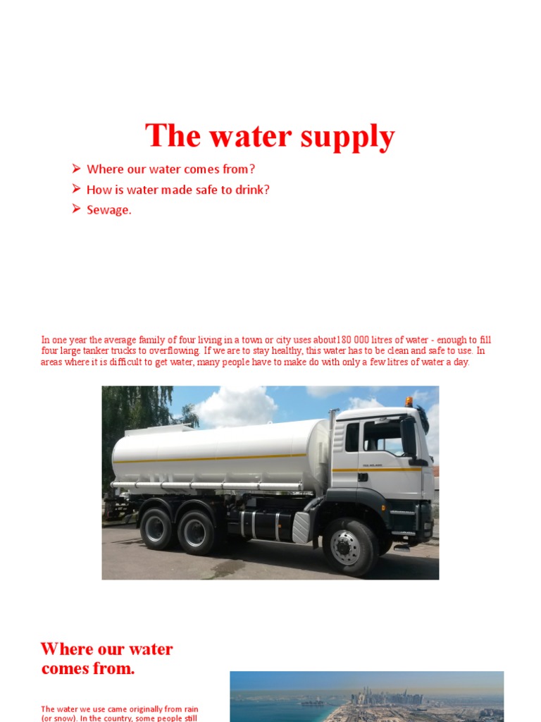The Water Supply PDF