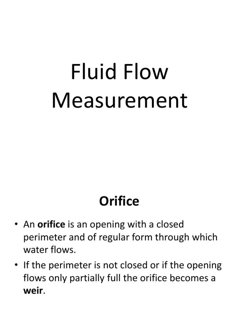 Fluid Flow Measurement 2 Pdf Transparent Materials Chemical