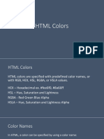 Topic 6 HTML Colors PDF