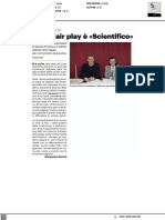 Vis, Il Fair Play È Scientifico - Il Resto Del Carlino Del 17 Marzo 2023