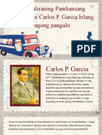 Mga Suliraning Pambansang Kinaharap Ni Carlos P. Garcia Bilang Bagong Pangulo