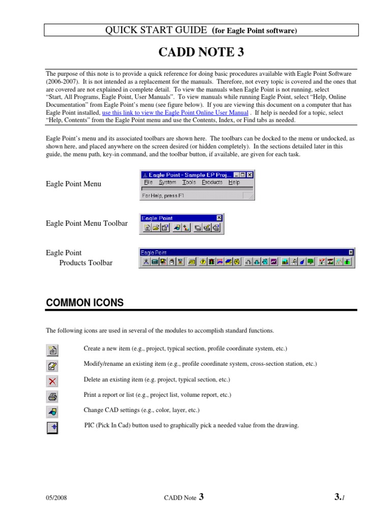 Eagle Point Software Quick Start Guide | PDF | Icon (Computing ...