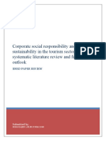 Corporate Social Responsibility and Sustainability in The Tourism Sector: A Systematic Literature Review and Future Outlook