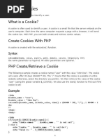 PHP 5 Cookies