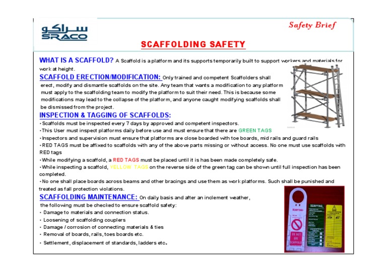 HSE TI 013 Scaffolding Safety PDF