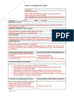 Behaviour Management Plan