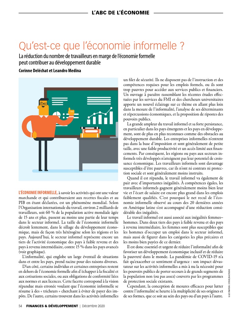 Réduire l'informalité pour croître | PDF | Inégalité économique ...