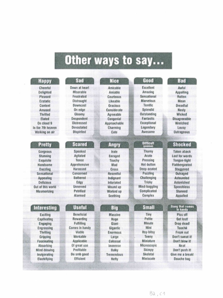 Other Ways To Say PDF | PDF