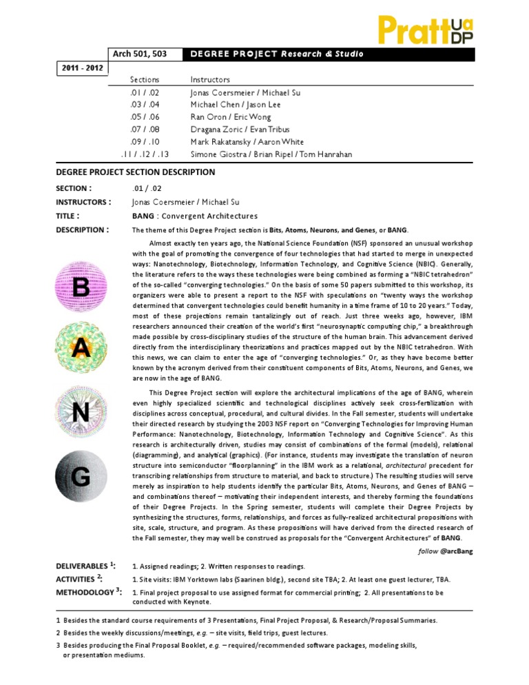 BANG: Convergent Architectures Project | PDF | Science And Technology ...