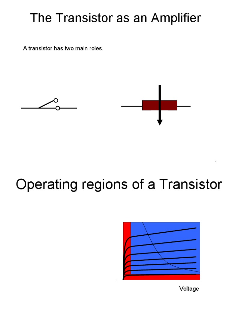 Transistor As Amplifier Part 1 PDF PN Junction Transistor