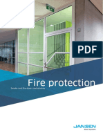 Fire protection and smoke doors made from steel