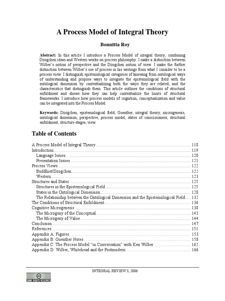 A - Process - Model - of - Integral - Theory Bonnita Ray | PDF | Alfred ...