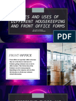 Types and Uses of Different Housekeeping and Front Office Forms