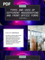 Housekeeping Report Format Guide | PDF | Housekeeping