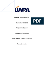 Español I, Tema 13 Unidad de Trabajo