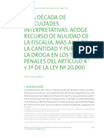 LEY 20.000 REVISTA Ministerio Público de Chile Fiscal Jefe JUAN CASTRO BEKIOS