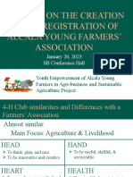 Young Farmers Association Briefing