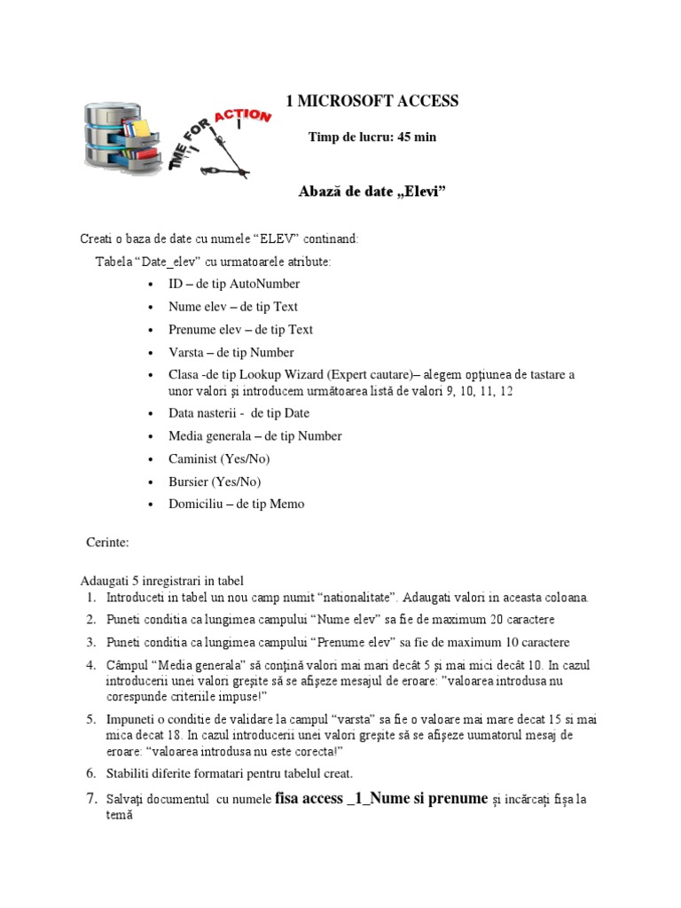 1 Microsoft Access | PDF